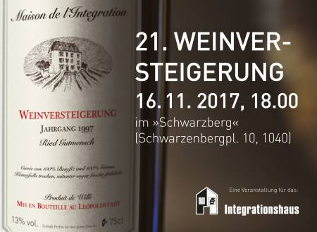 Promotion für die Weinversteigerung