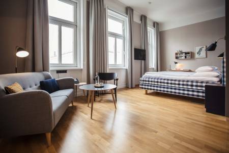 Die Scandinavian Junior Suite im Hotel Rathaus Wein & Design