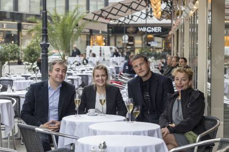 v.l.n.r. Raffaël Bérêche, Kathrin Wager, Alexandre Chartogne, Morgane Fleury