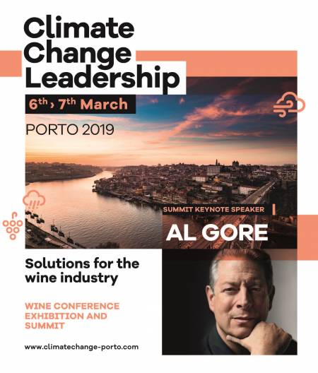 Das Sujet von »Climate Change Leadership – Solutions for the Wine Industry« mit Al Gore