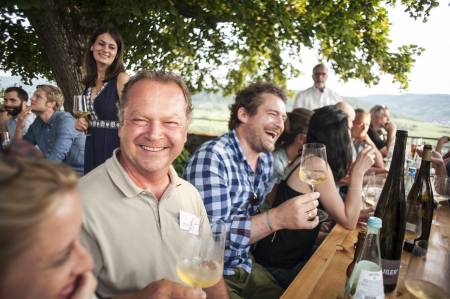 Fritz Wieninger & Herbert Zillinger auf der Party