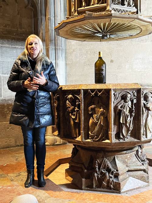 Claudia Stöckl im Stephansdom