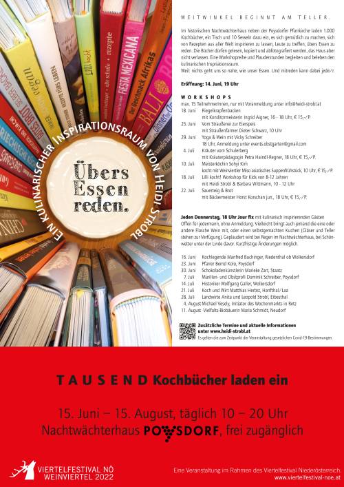 Übers Essen reden | Plakat