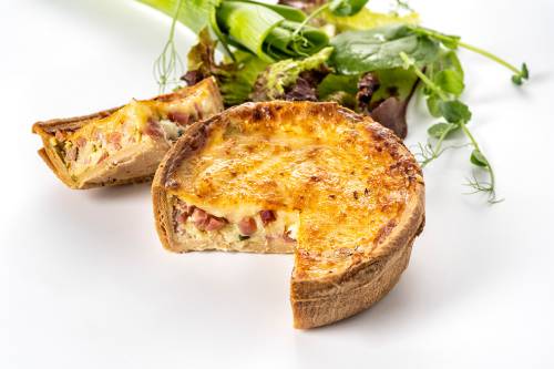 Quiche Lorraine mit Lauch, Speck und Ei