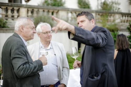 Josef Glatt (Direktor Österreichischer Weinbauverband), Adi Schmid (Weinjournalist), Anton Bauer
