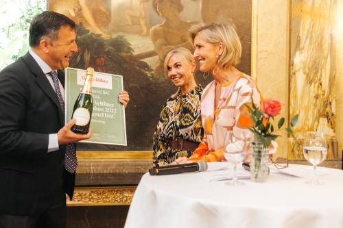 Maximilian Hardegg, Maria Obermayer, Geschäftsführerin des Regionalen Weinkomitees Weinviertel, Martina Hohenlohe, Gault&Millau-Herausgeberin.