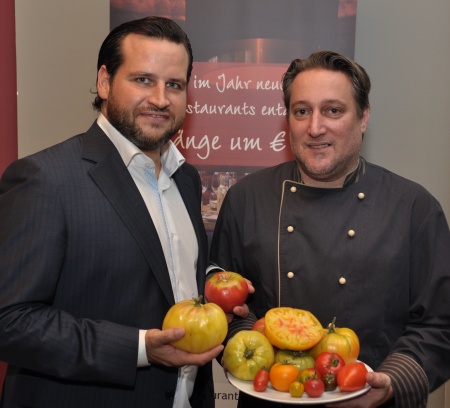 Martinjak-Gesch&auml;ftsf&uuml;hrer Erich Haller und K&uuml;chenchef Alexander Radakovits