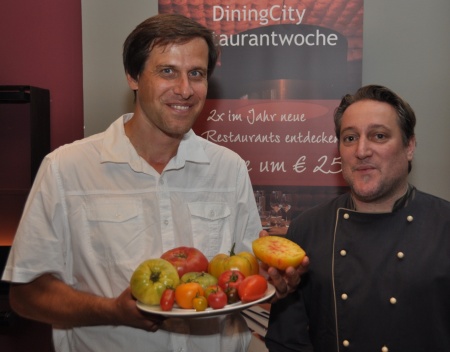 Wolfgang Palme, Abteilungsleiter Gem&uuml;sebau der H&ouml;heren Bundeslehr- und Forschungsanstalt f&uuml;r Gartenbau Sch&ouml;nbrunn und K&uuml;chenchef Alexander Radakovits